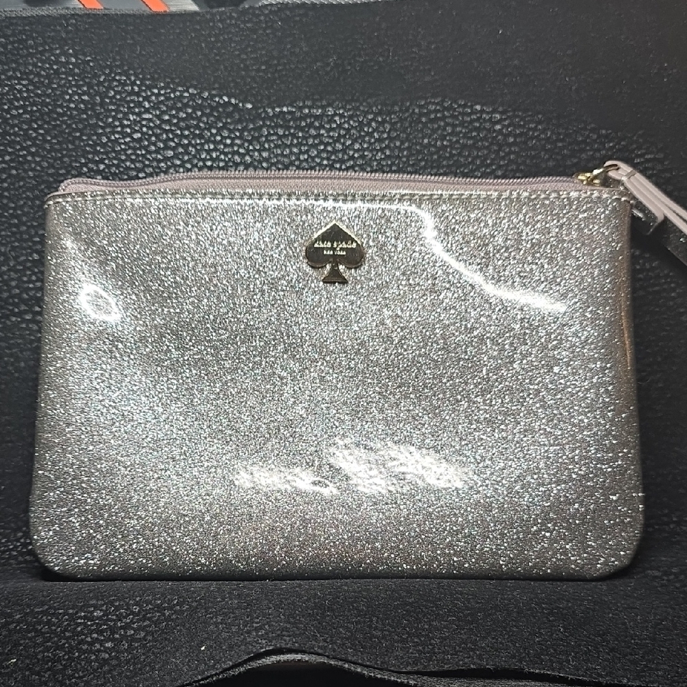 Kate Spade Sparkling Silver Wristlet